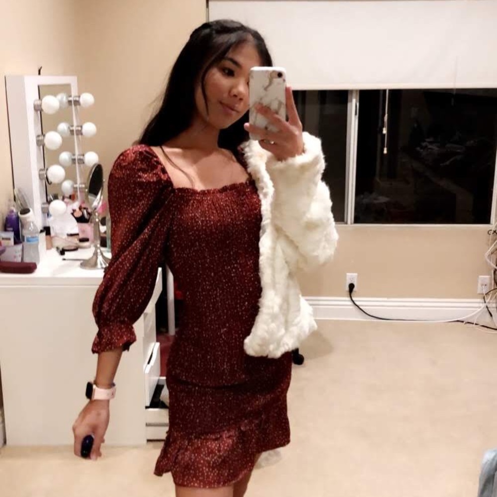 Red body-con dress❤️